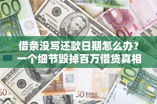北京借条没写还款日期怎么办？一个细节毁掉百万借贷真相
