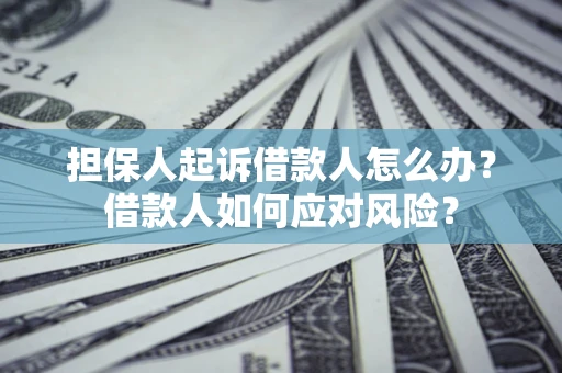 北京担保人起诉借款人怎么办？借款人如何应对风险？